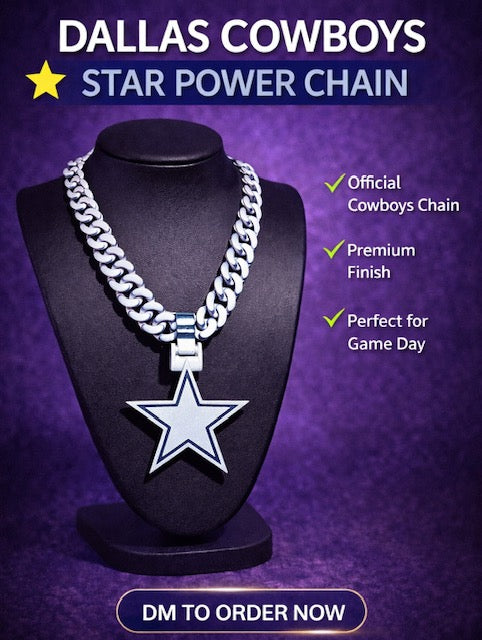 Dallas Cowboys Star Power Chain – Ignite the Gridiron Glory!