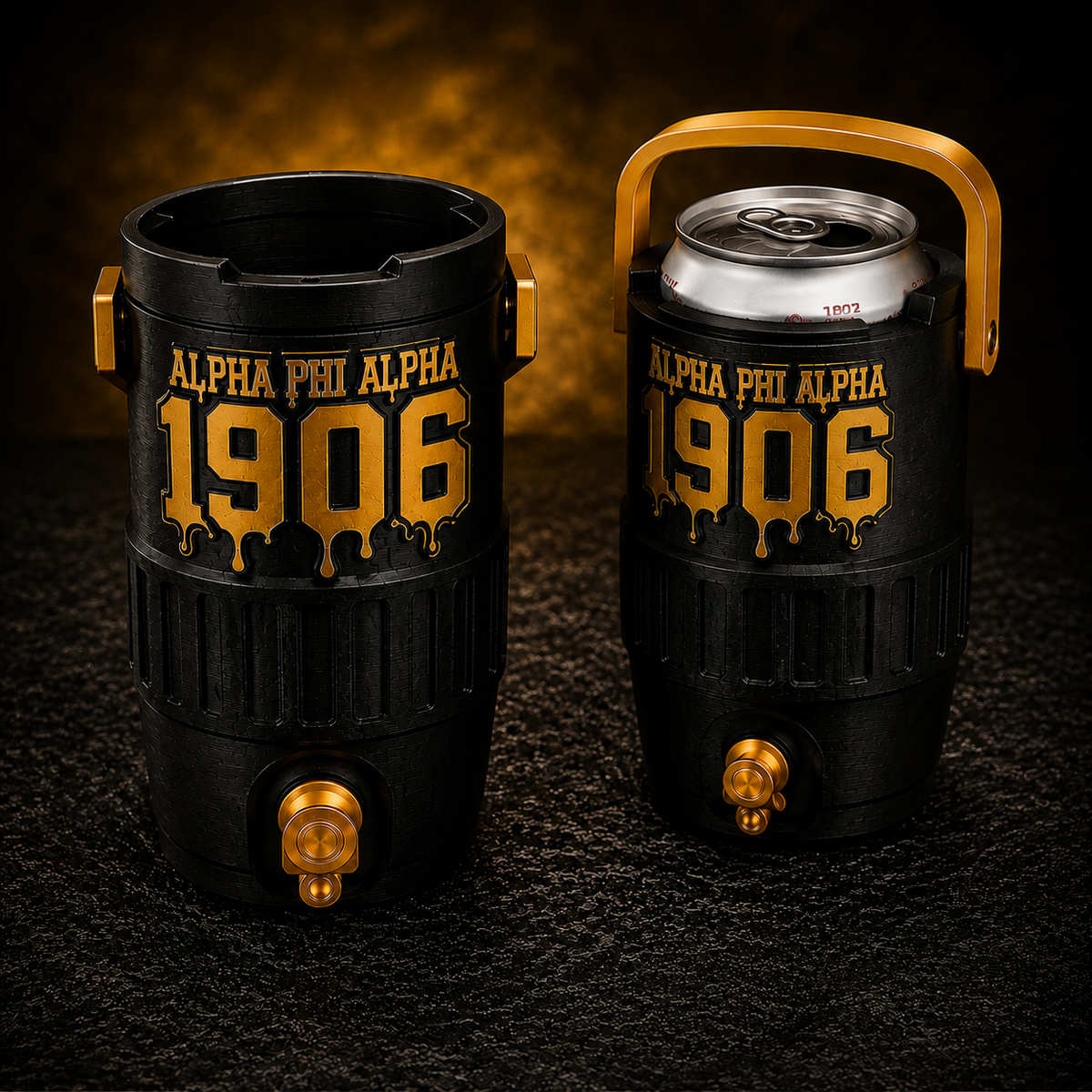 1906 Can Holder | Alpha Phi Alpha Inspired Custom 3D Printed Can Cooler | Greek Fraternity Drinkware | Personalized Gift Product