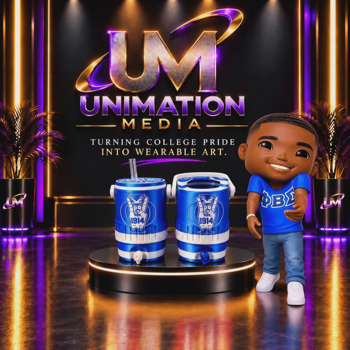 Phi Beta Sigma Fraternity 12 oz Can Holder